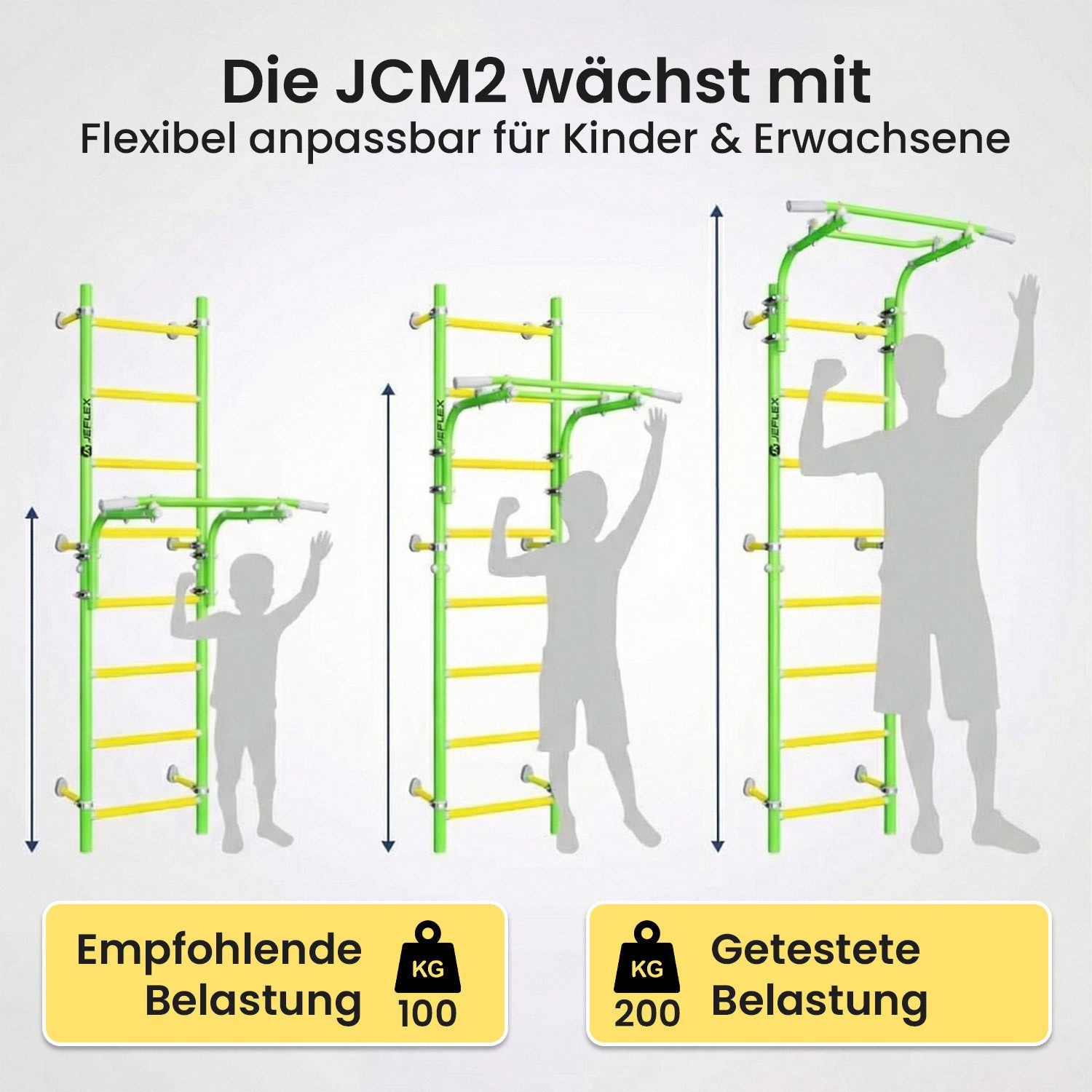 Jeflex Sprossenwand Sprossenwand ClimbMaxx M2
