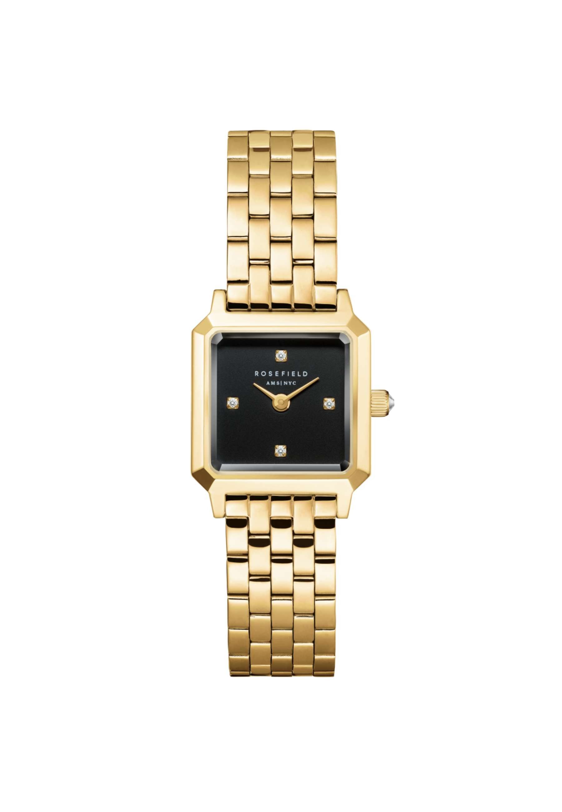 ROSEFIELD Quarzuhr ROSEFIELD Damenuhr Boxelle 19,5mm Goldfarben