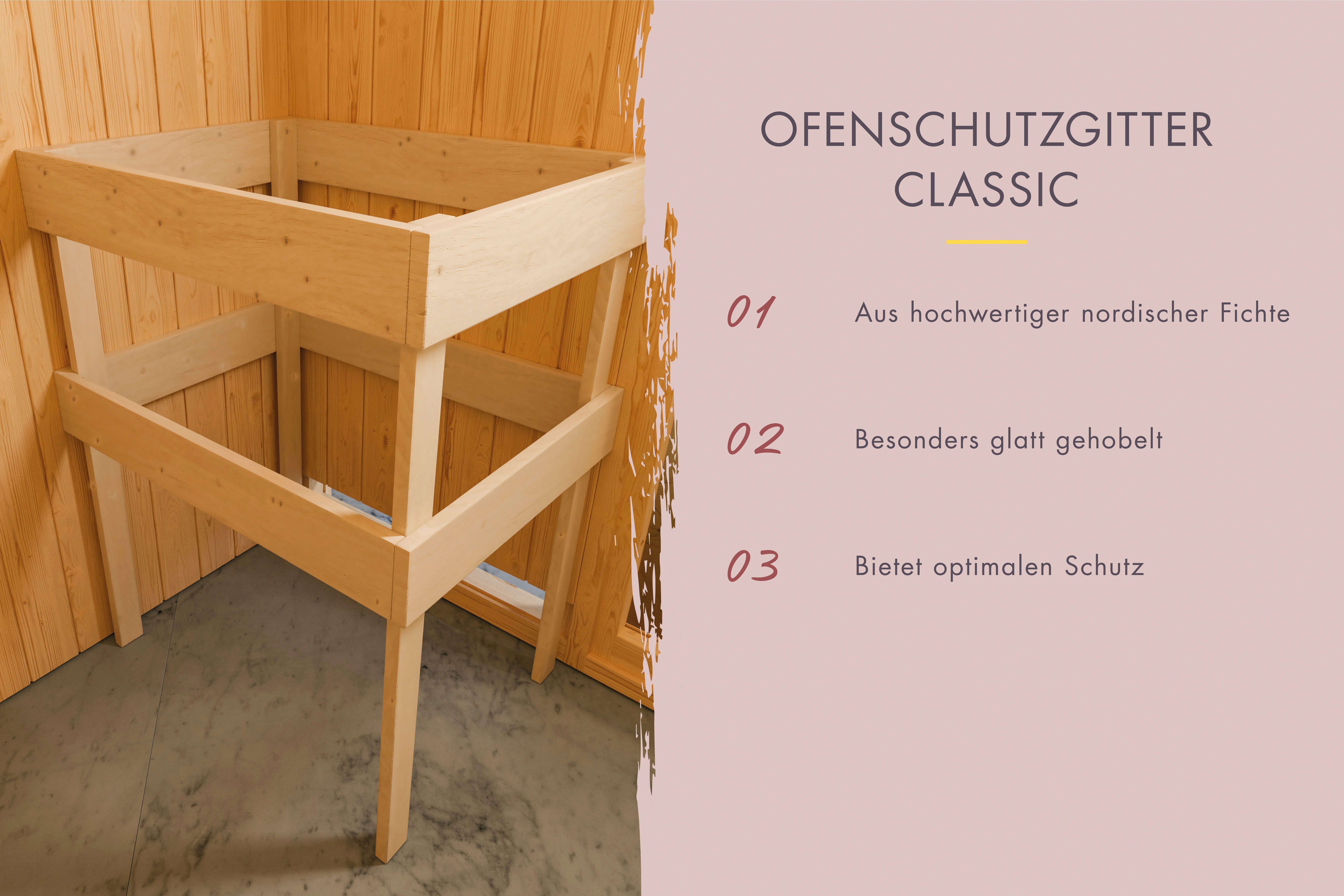 Karibu Fasssauna 1,5, BxTxH: 225 x 223,5 x 229 cm, 38 mm, verschiedene Varianten