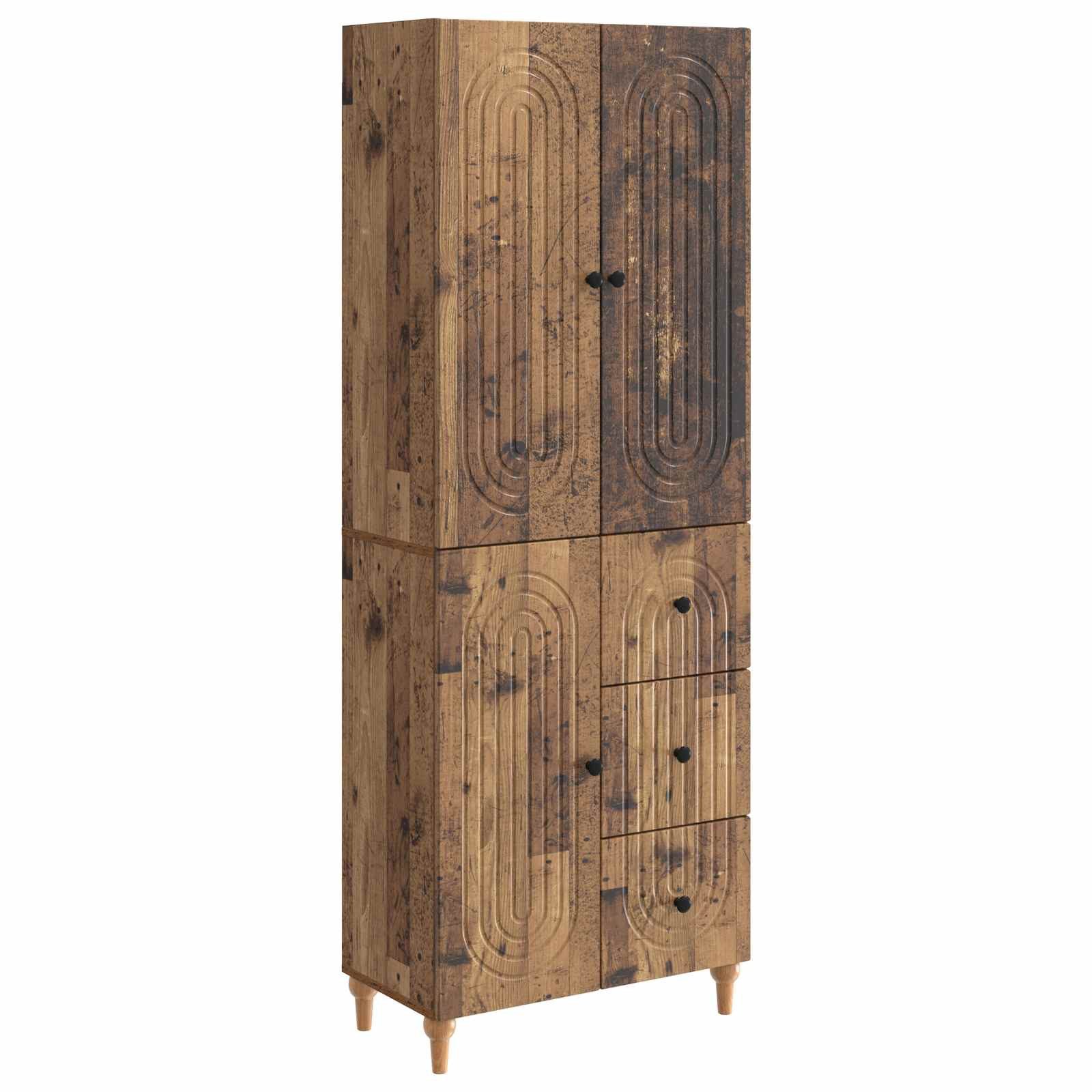 vidaXL Gartenlounge-Set Schrankset 2 stk. Holzwerkstoff, (2-tlg)