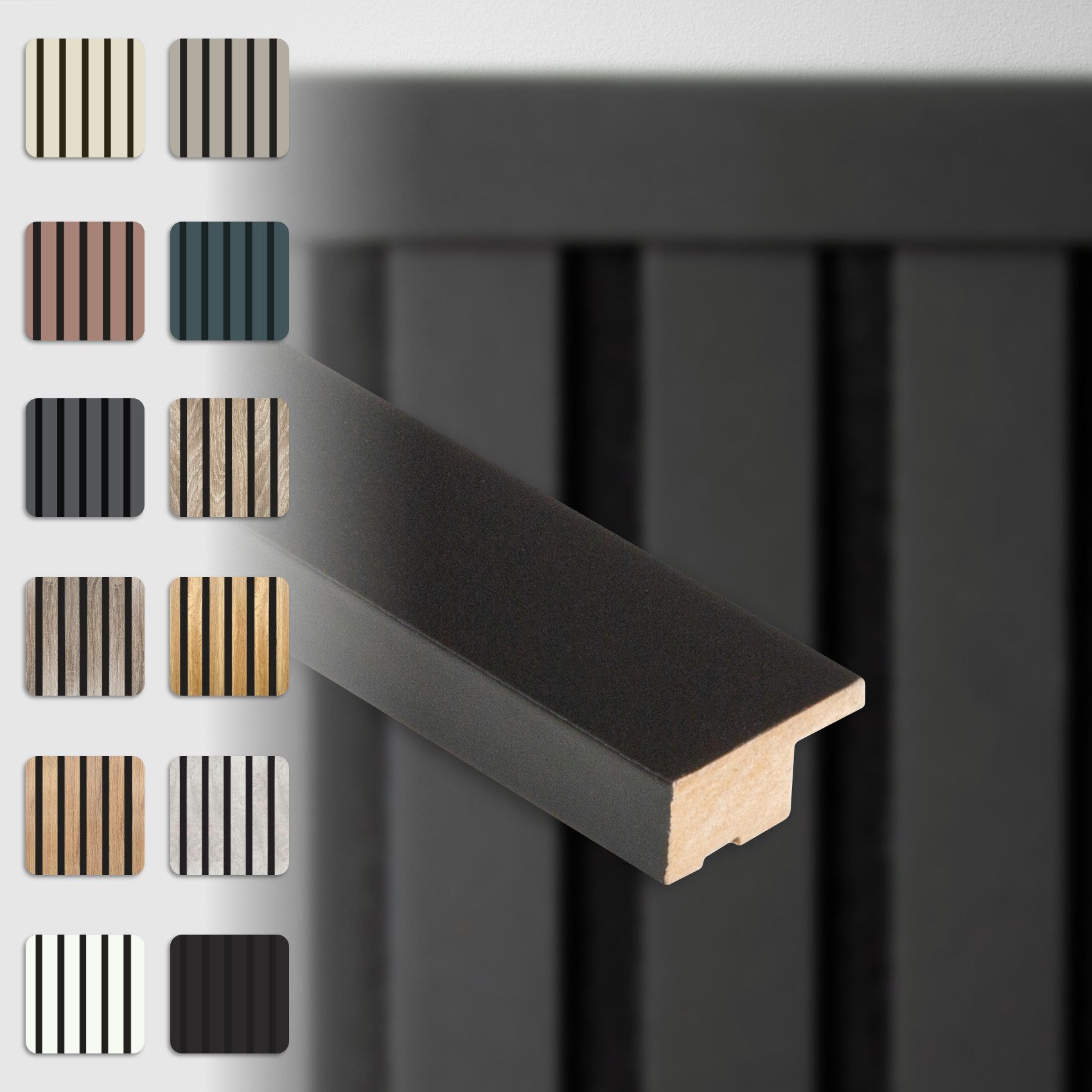 Hexim Wanddekoobjekt APA12 (Abschlussleiste 275x2,7cm passend für unsere Ak günstig online kaufen