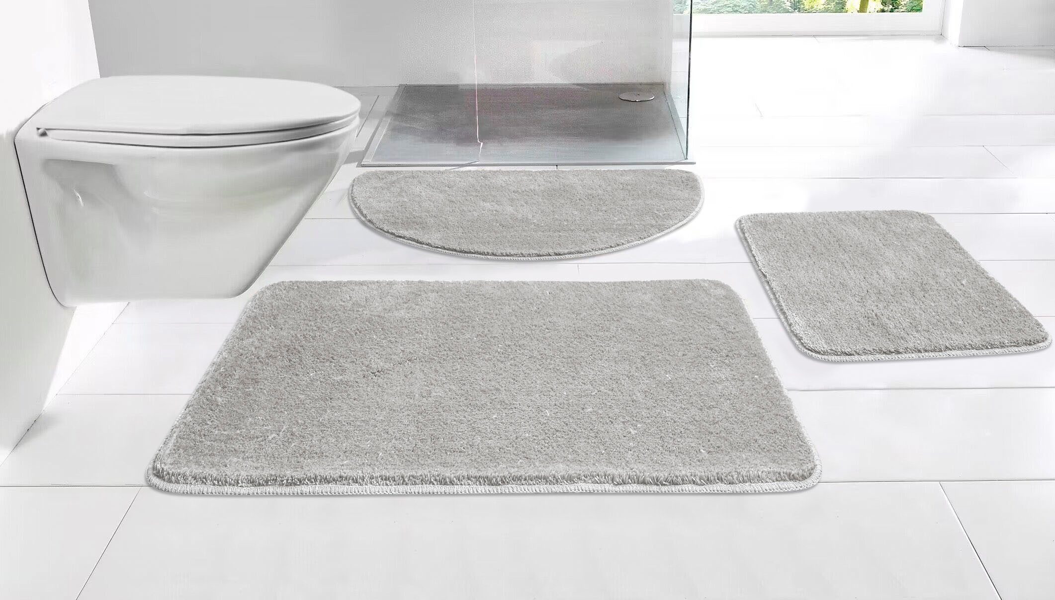 my home Badematte Merida Kurzflor, Badteppich, günstig online kaufen