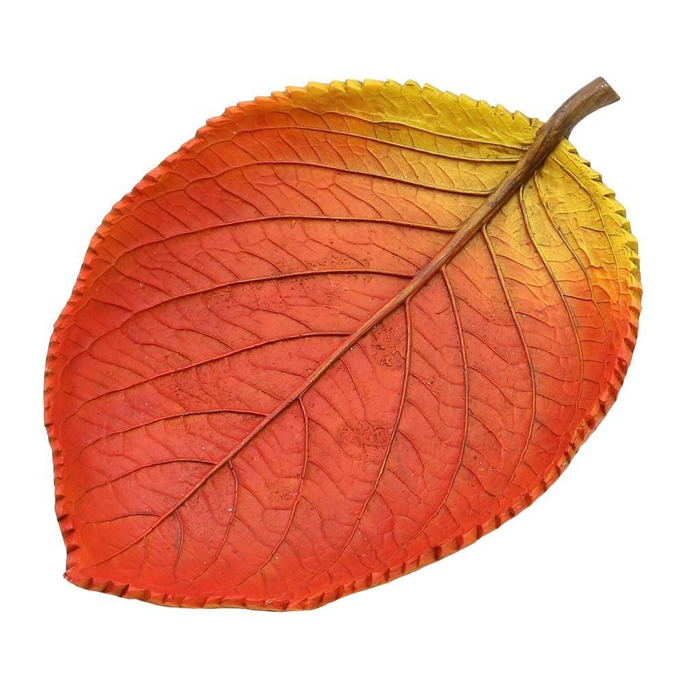 Dekohelden24 Dekoschale Herbstblatt - Herbstschale - Dekoschale in Blattform als 2er Set – Bild 2 von 4