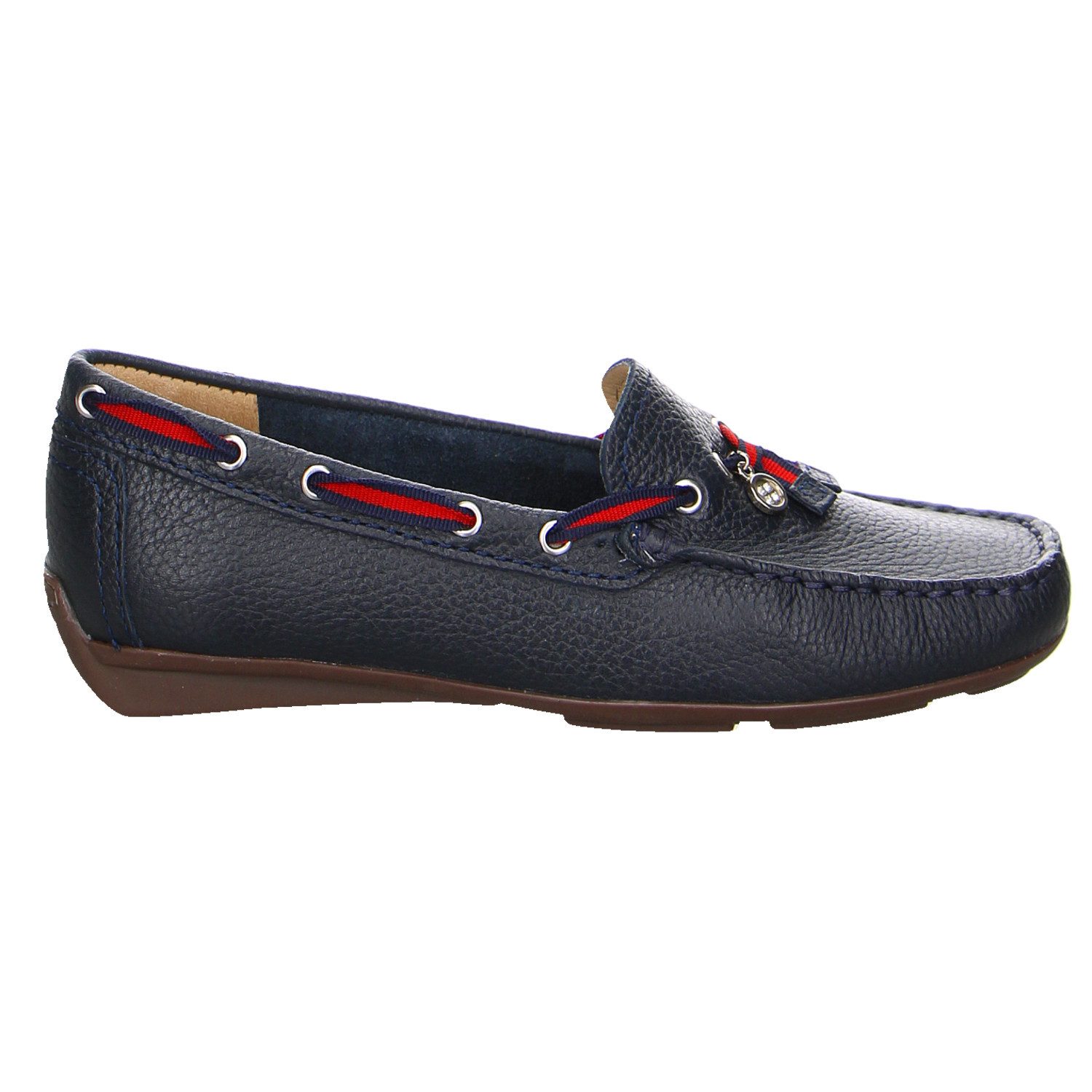Wirth Wirth Albany Leder Mokassine blau Slipper