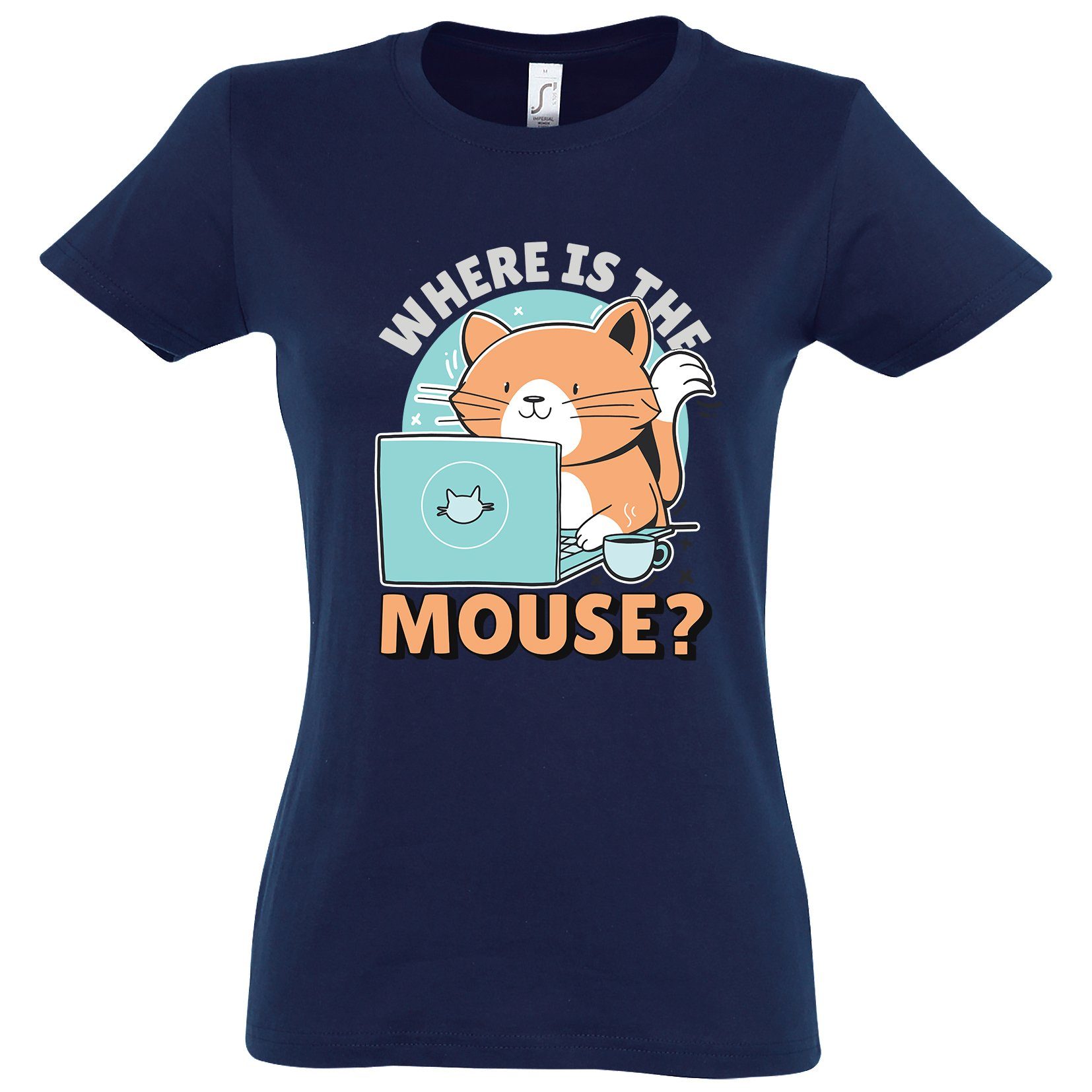 T-Shirt Where Is The Mouse? Damen Shirt