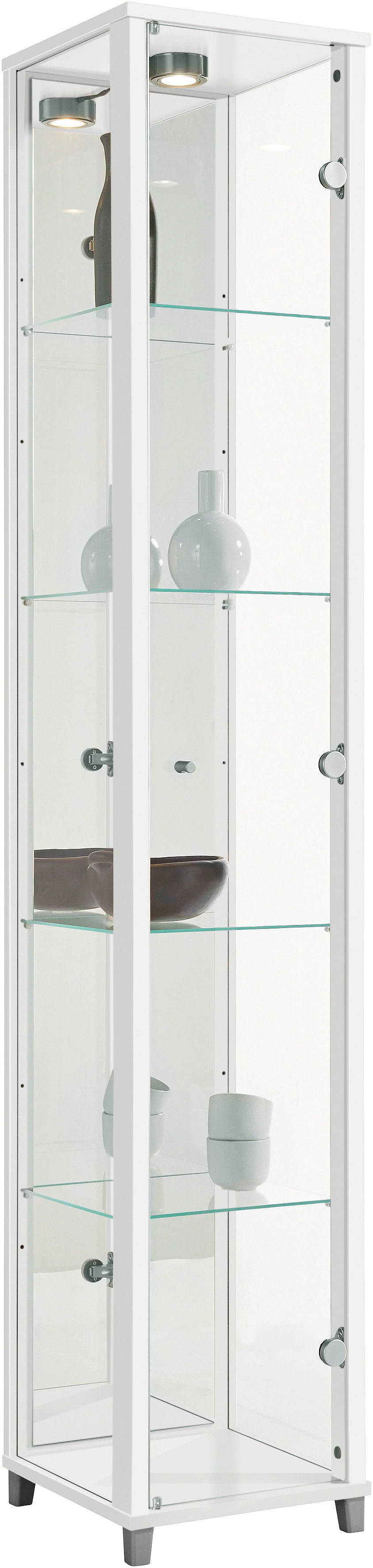 fif möbel OPTIMA Standvitrine/Glasvitrine 1x Glastür,perfekt für Sammler,Sammlervitrine