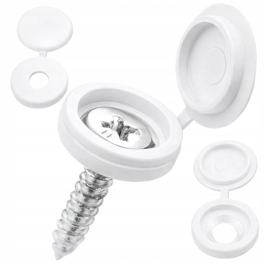 VERK GROUP Abdeckkappe 20x Schraubenabdeckungen 13 mm Abdeckkappen mit Klappe Kunststoff, (Packung), 20-teiliges Set, Verschließbare Klappabdeckung