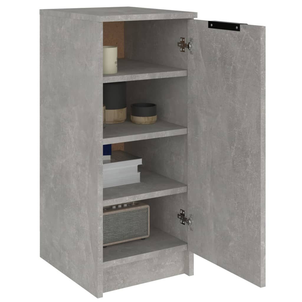 vidaXL Schuhschrank Schuhschrank Betongrau 30x35x70 cm Spanplatte