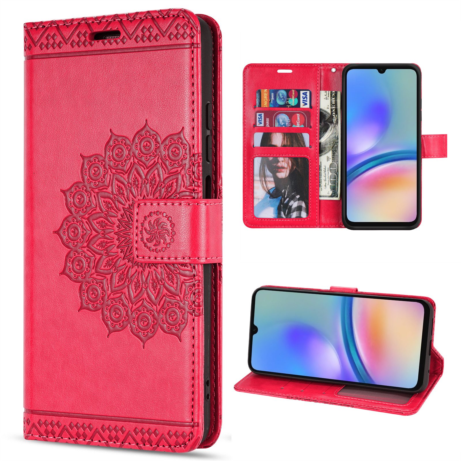 betterfon Handyhülle Handytasche für Samsung Galaxy A05s Klapphülle, Wallet Case mit Kartenfächern Magnetverschluss und weicher Innenhülle
