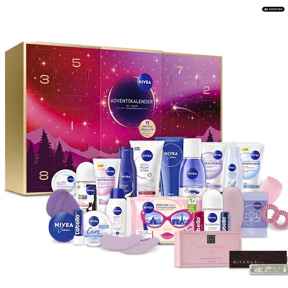 Nivea Adventskalender Nivea Adventskalender 2026 Verwöhnmomente mit Rituals Autoduft, Adventskalender mit zusätzlichem Rituals Autoduft