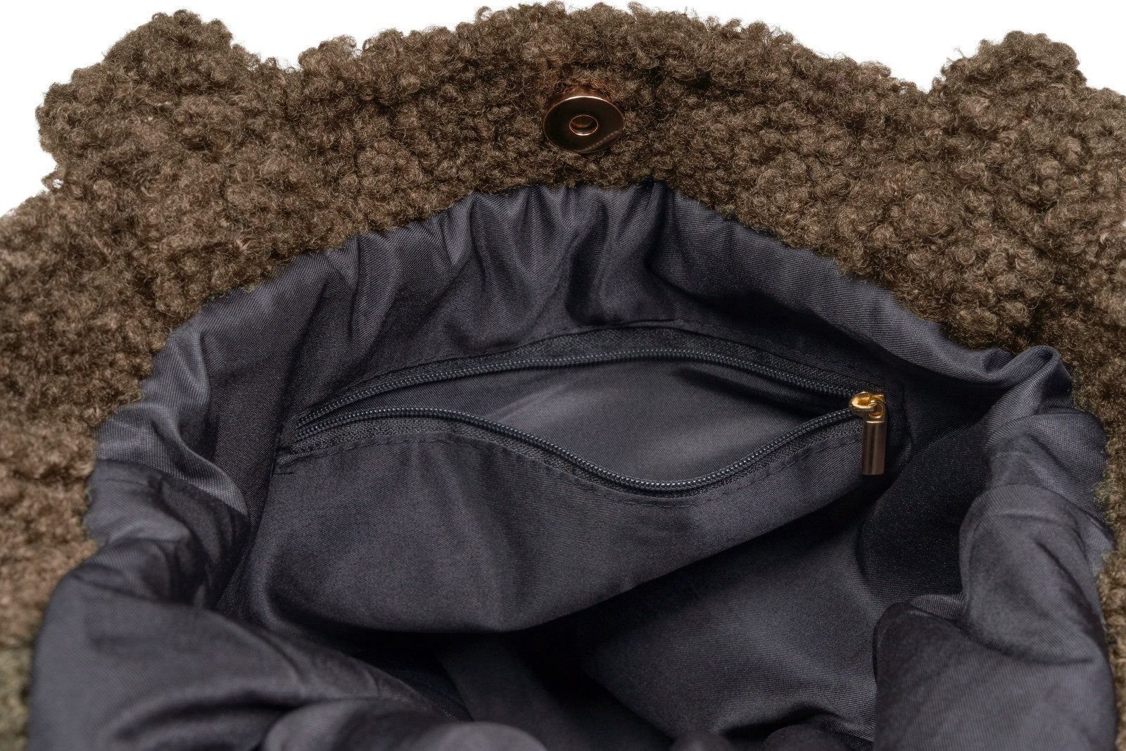 styleBREAKER Schultertasche Teddyfell Beuteltasche (1-tlg)