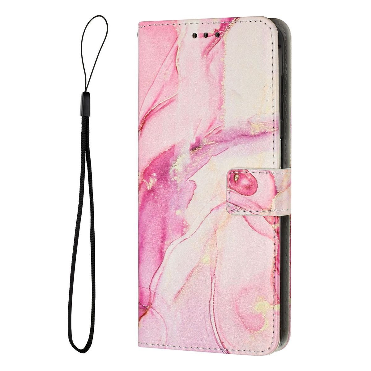 Für Apple iPhone 15 Design Handy Tasche Wallet Premium Schwarz Schutz Hülle  Case Cover Etuis Zubehör