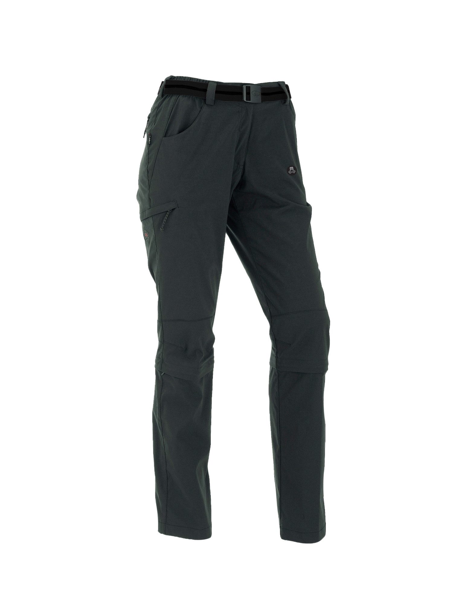 Maul Bundfaltenhose Trail II - Zipp off zu Capri-e BLACK