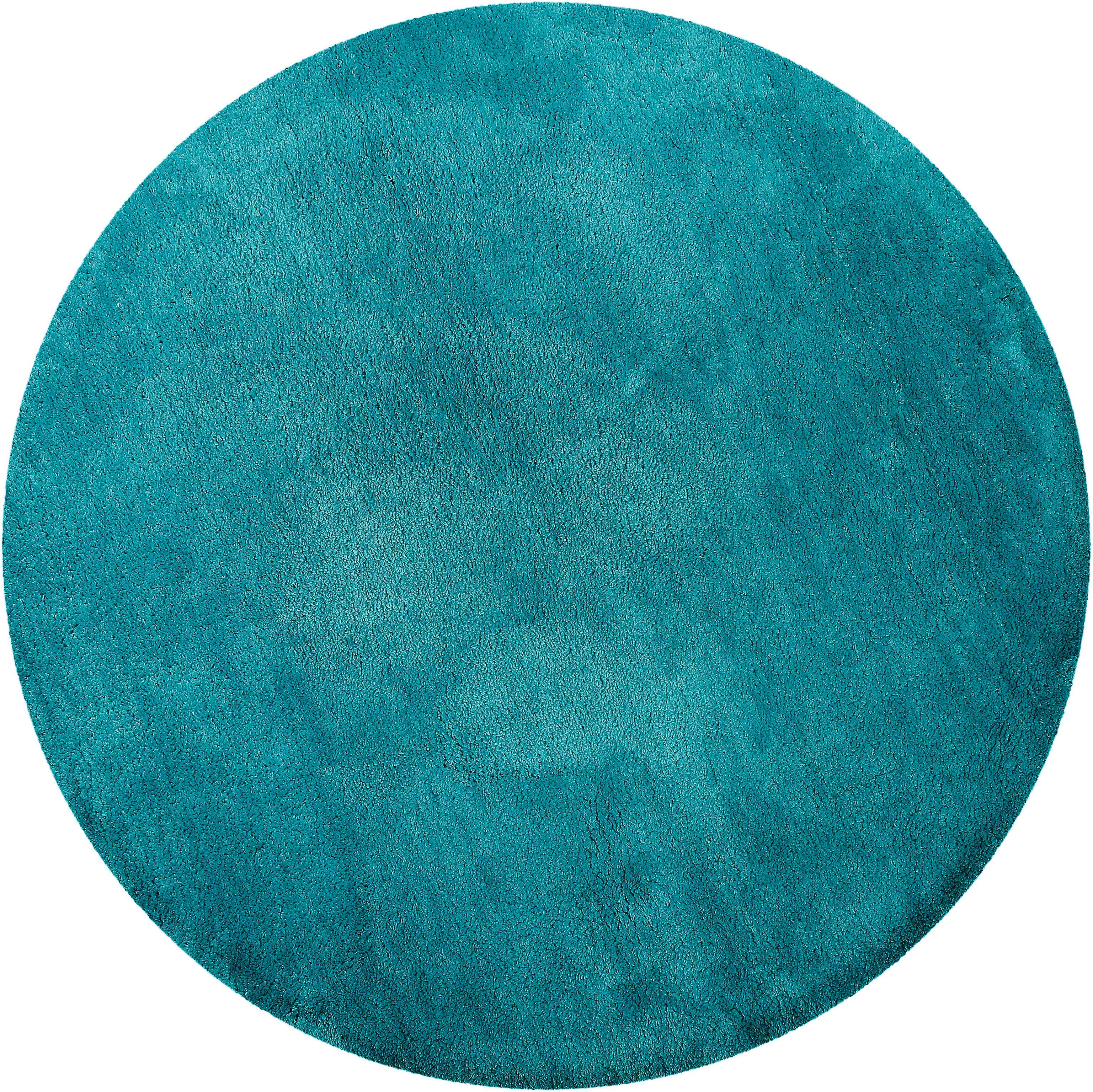 Wecon home Basics Badematte Joris, Höhe 20 mm, rutschhemmend beschichtet, strapazierfähig, Polyester, rund, waschbar, viele Größen, Badezimmerteppich, uni
