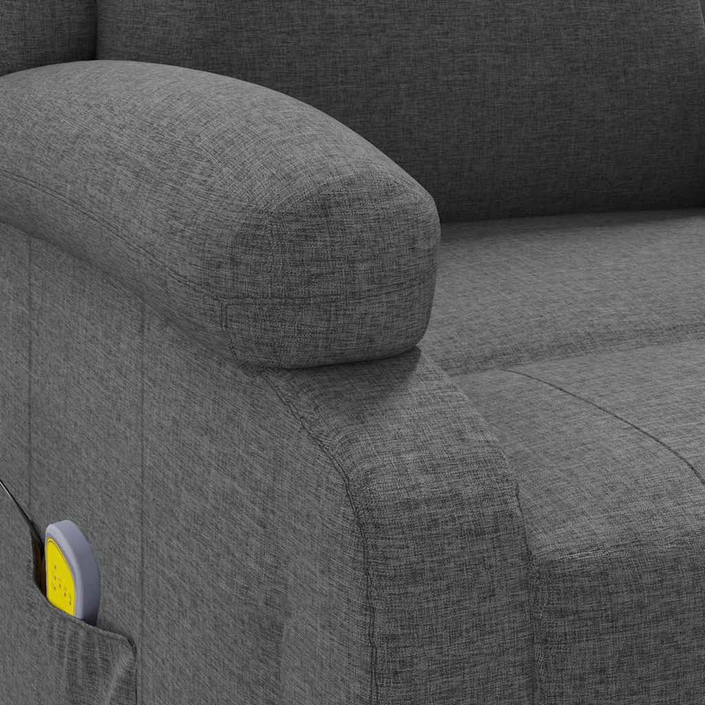 vidaXL Massagesessel Massagesessel Dunkelgrau Stoff (1-St)