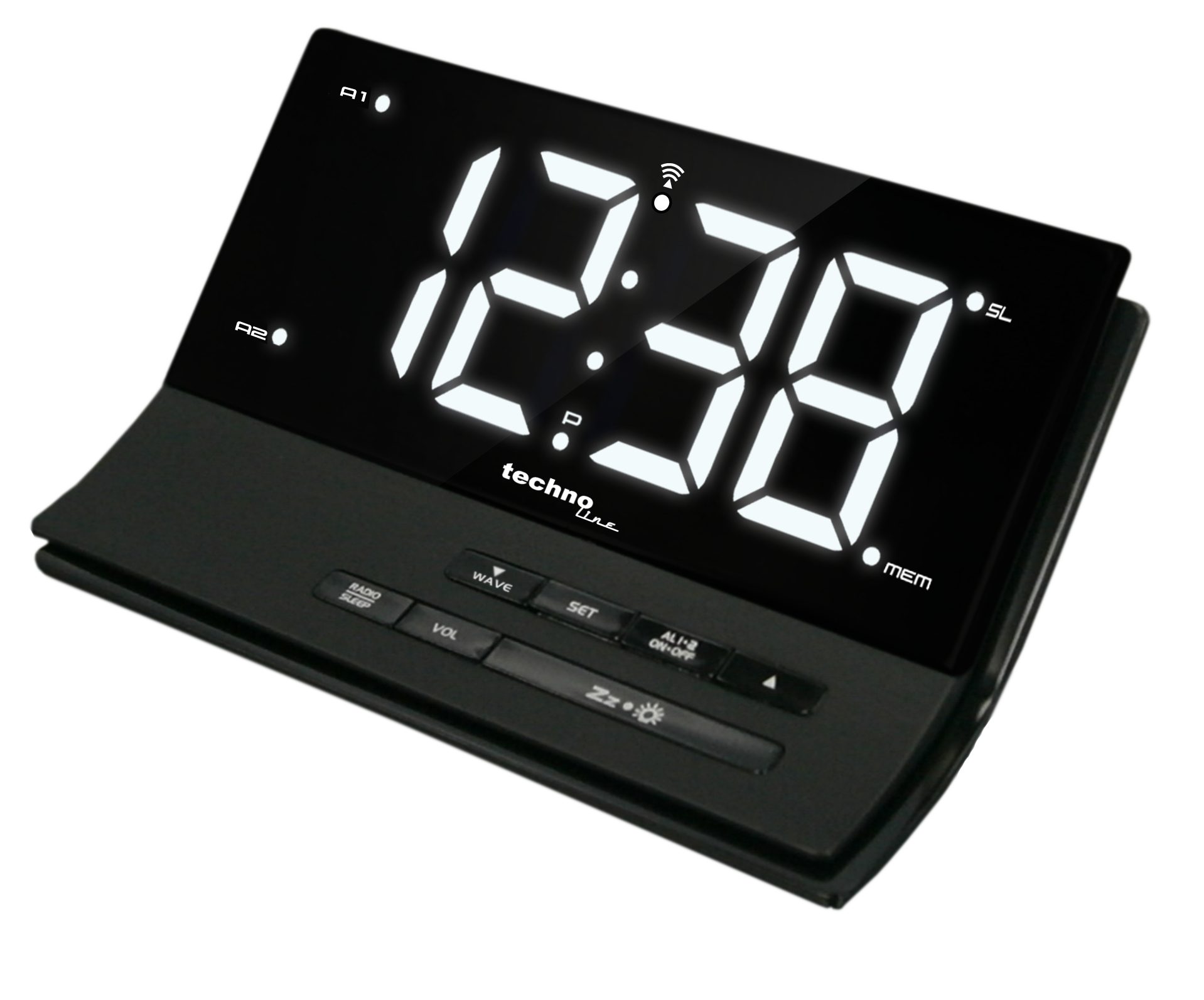 technoline Funk-Radiowecker WT 482 mit stufenlos dimmbarer Anzeige günstig online kaufen