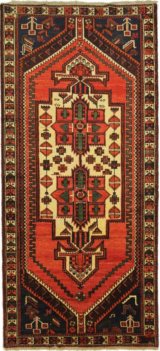 Orientteppich Shiraz 129x286 Handgeknüpfter Orientteppich / Perserteppich Läufer, Nain Trading, rechteckig, Höhe: 10 mm | Kurzflor-Teppiche
