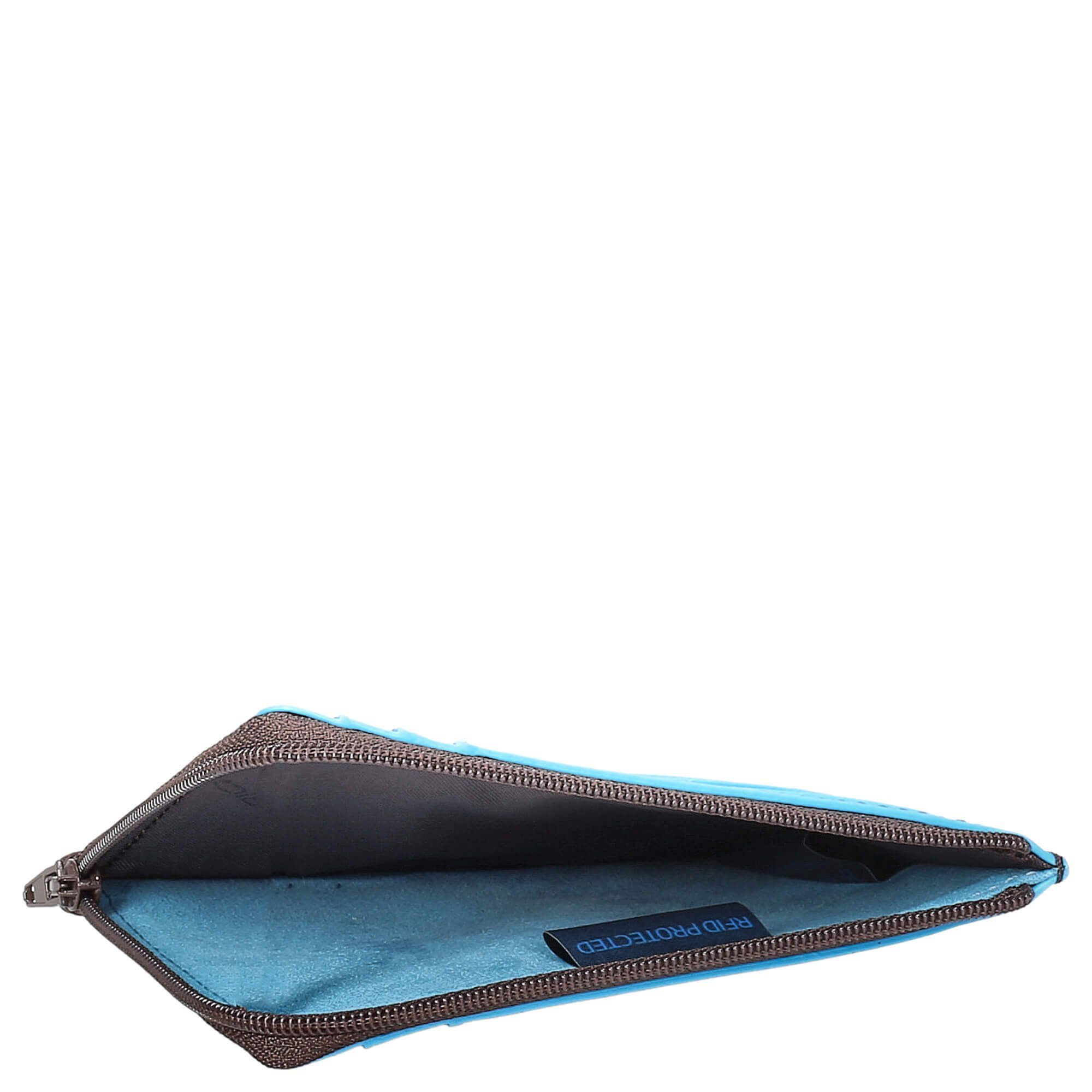 Kreditkartenetui Geldbörse 12.5 Blue Square RFID Piquadro (1-tlg) 8cc - cm mahogany