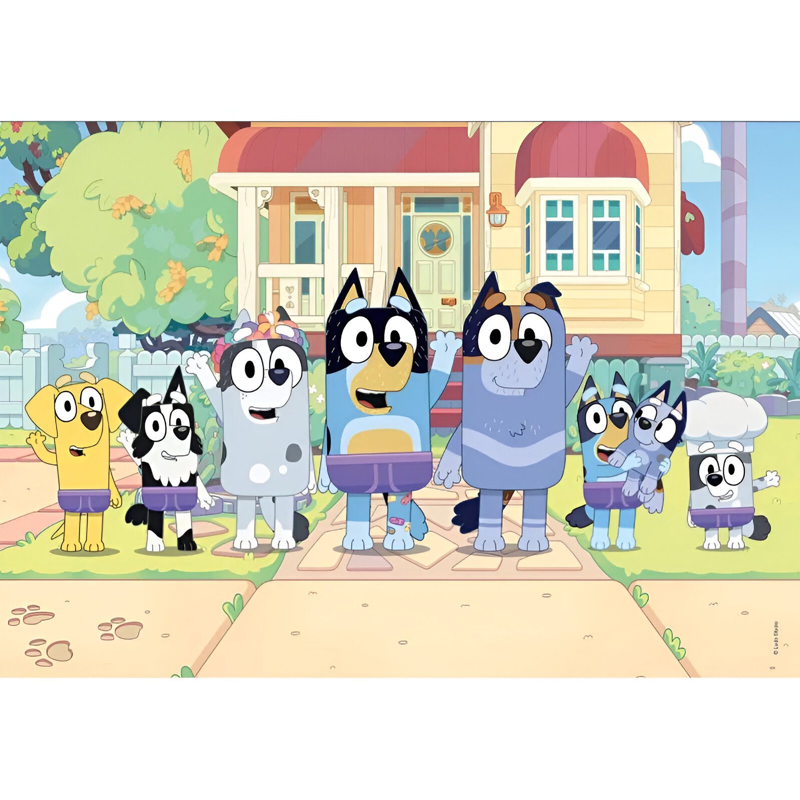 Bluey Puzzle Bluey Bingo 2x 60 teiliges Kinder Puzzle Kinderpuzzle, 120 Puz günstig online kaufen