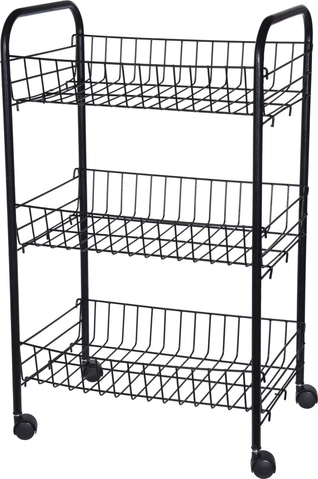 Koopman Küchenwagen C670, 4x Mit 3 360° Rollen 3 Design) Metall Ebenen Körbe, (Metallkorb