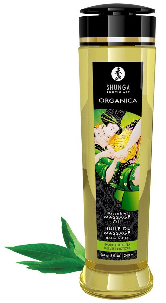 SHUNGA Massageöl Shunga - Massage Green Massagen Oil Tea Organica Exotic ml, sinnliche 240 für