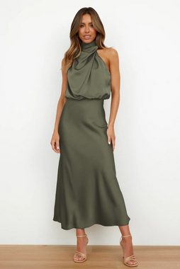 FIDDY Abendkleid Ärmelloses Neckholder-Abendkleid für Damen