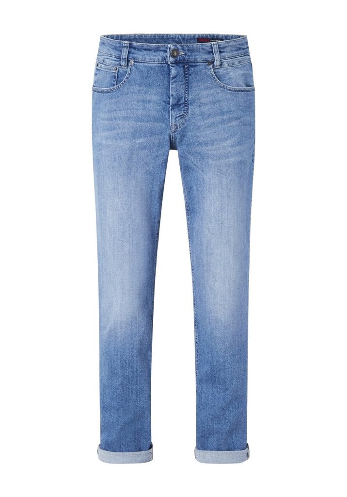 5-Pocket-Jeans PADDOCKS PIPE light blue with handwork 80221 6634.5862 - MOTION&COMFOR
