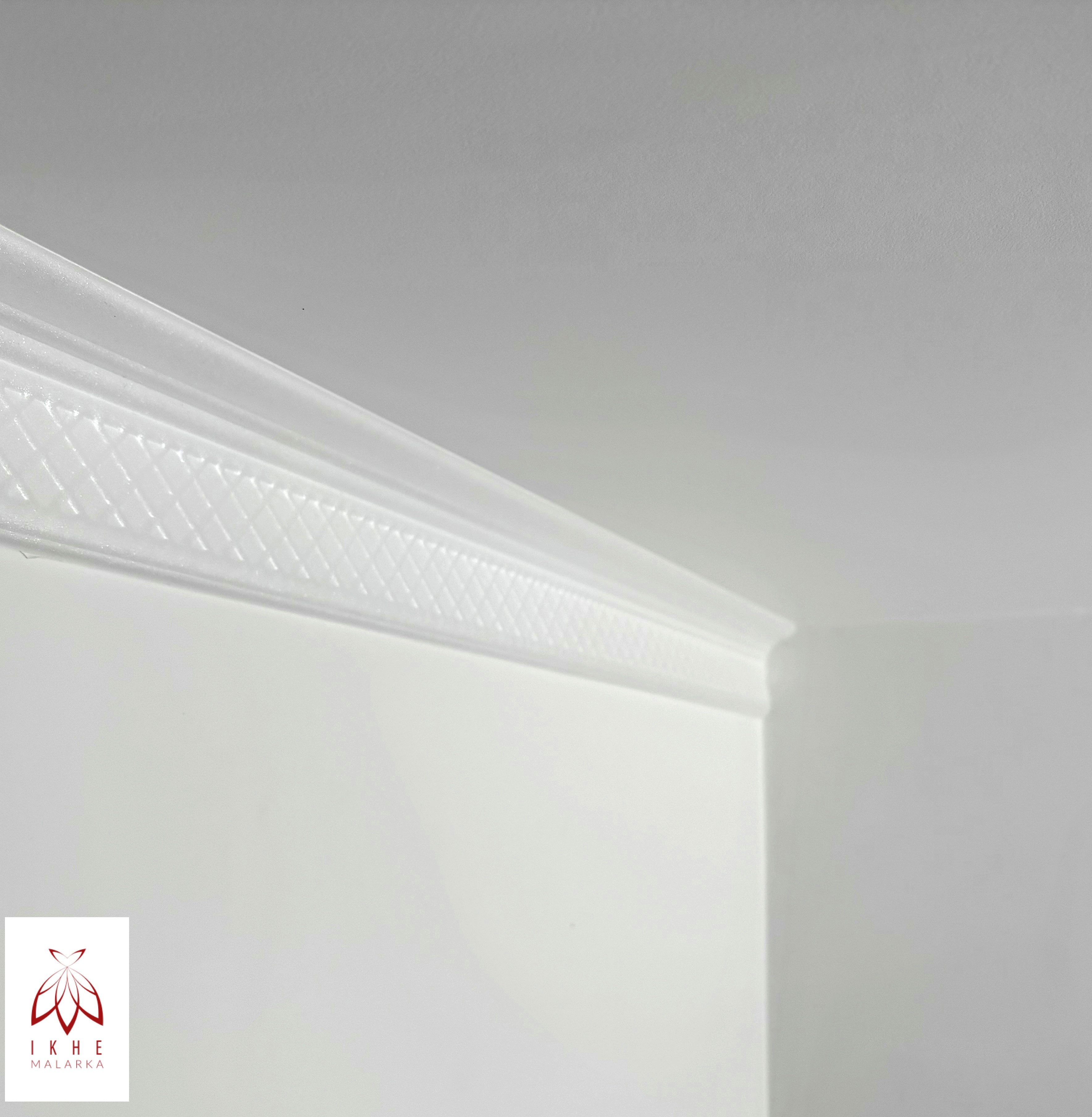 IKHEMalarka Deckenleiste Stuckleisten aus XPS Polystyrol – weiße Zierleiste günstig online kaufen