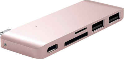 Satechi »Type-C Pass-through USB Hub« Adapter zu MicroSD-Card, SD-Card, USB 3.0, USB Typ C