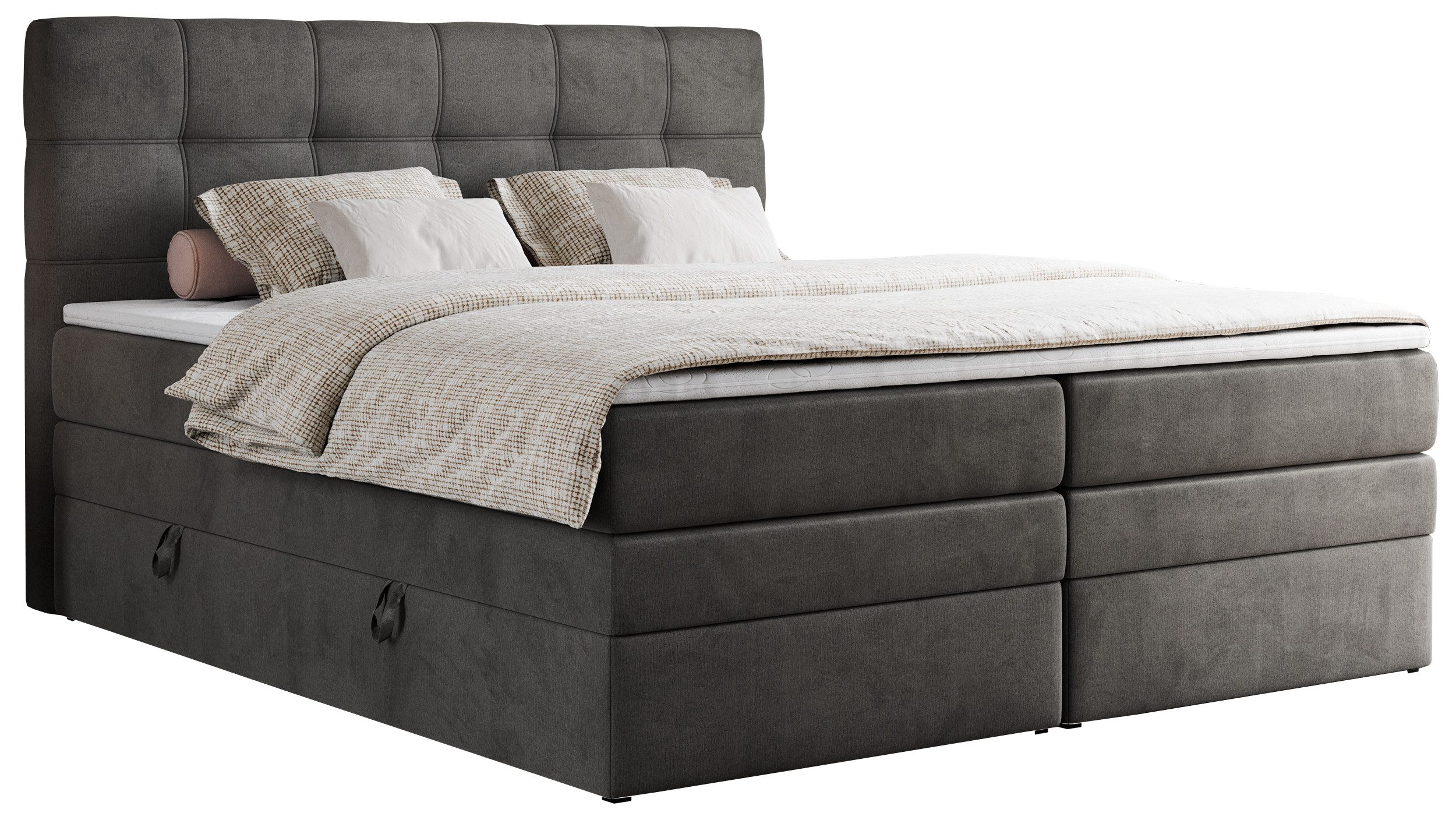 MKS MÖBEL Boxspringbett ERNI KING (T30-Schaum, Topper T25, Bettkasten), Pol günstig online kaufen