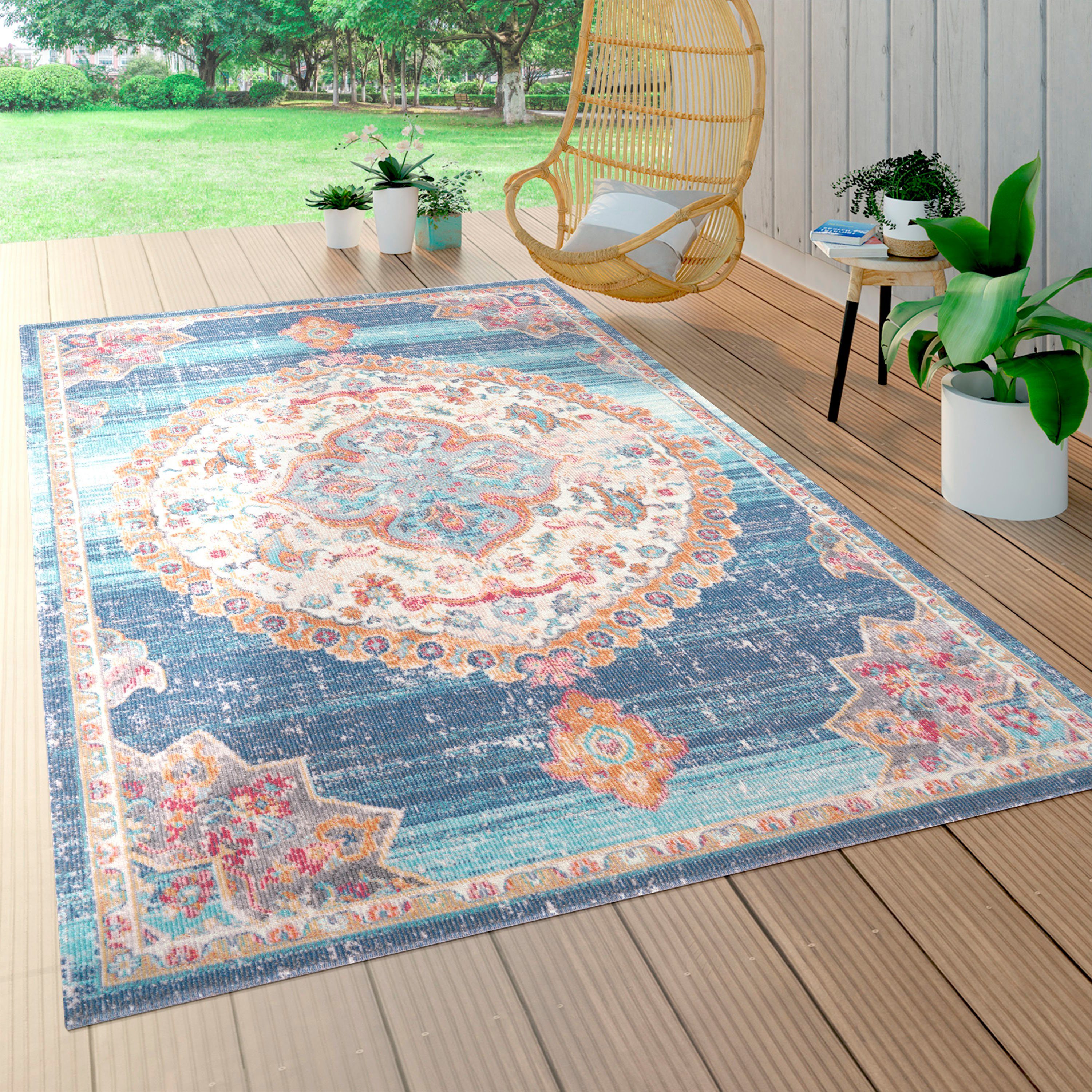 Paco Home Teppich Torres 279, rechteckig, Höhe: 8 mm, Kurzflor, moderne Ori günstig online kaufen