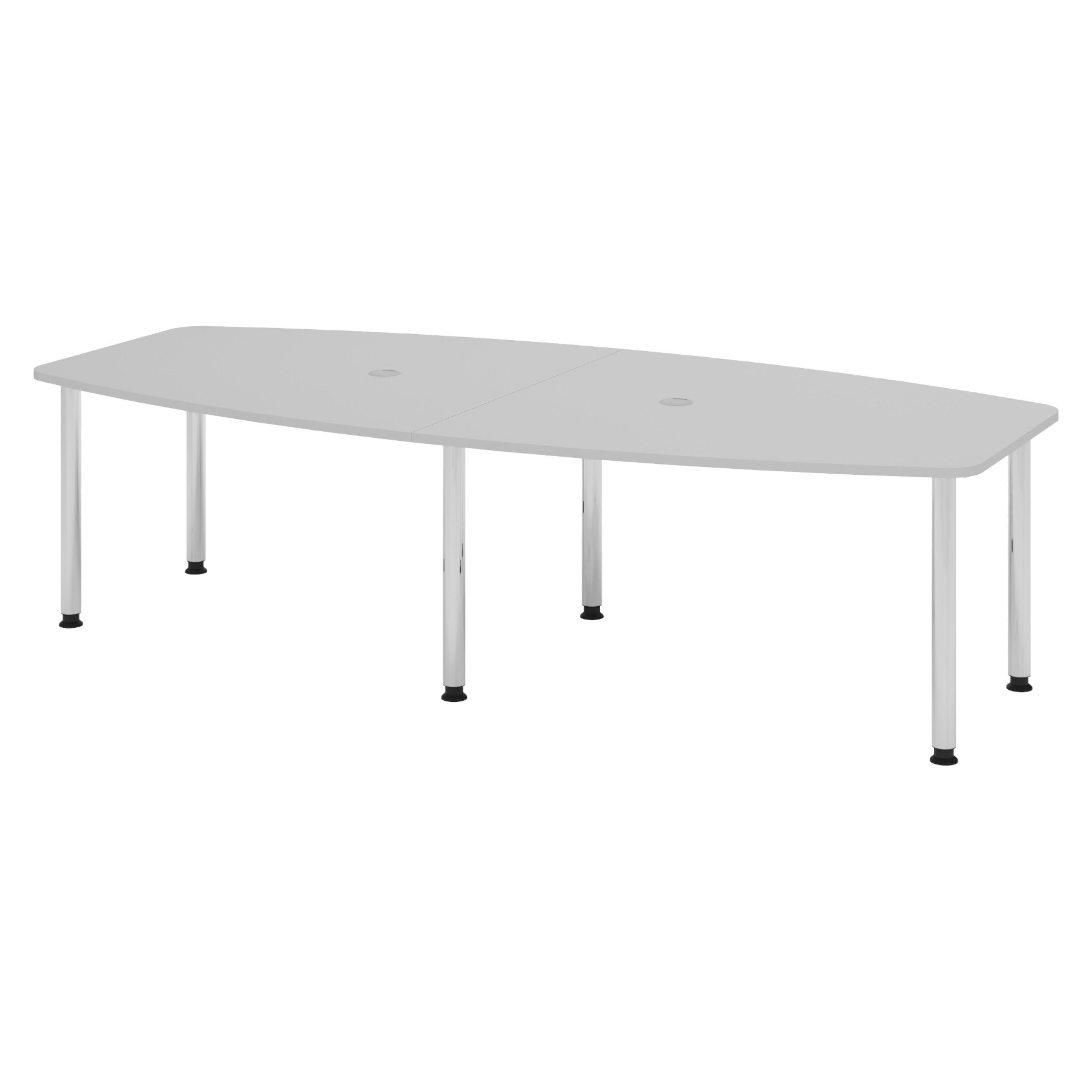 bümö Konferenztisch Besprechungstisch groß, - Dekor: Grau