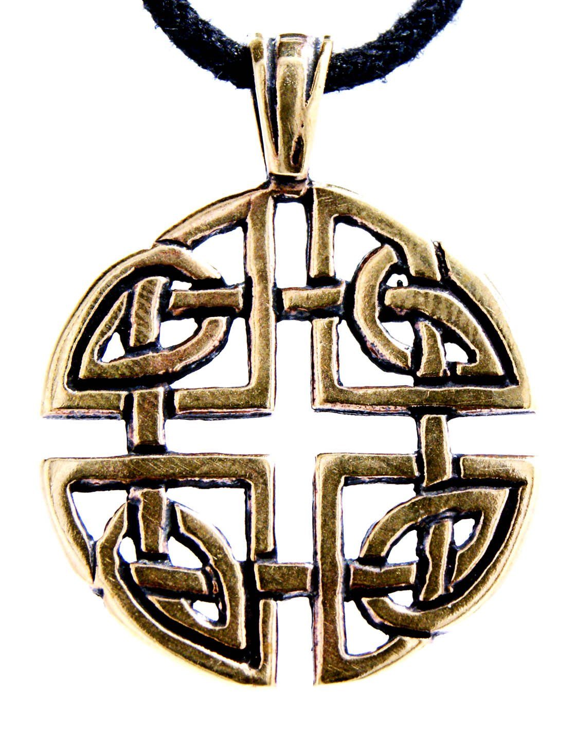 Kettenanhänger Keltenknoten Anhänger Kette keltischer Knoten Kelten Bronze
