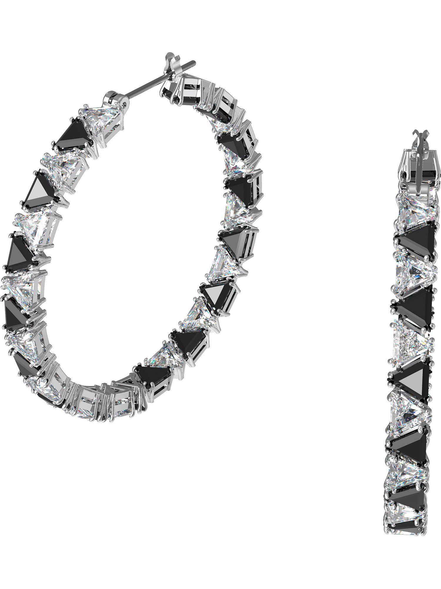 Swarovski Paar Creolen Swarovski Damen-Creolen Metall Swarovski-Kristall (Paar), Ortyx