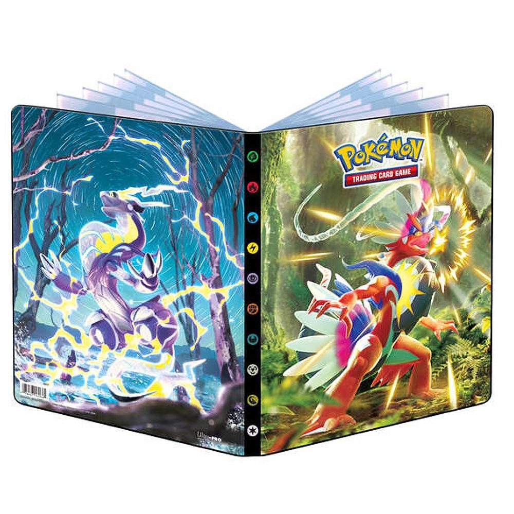 POKÉMON Sammelkarte Sammel-Album A4 für 252 Karten Pokemon Miraidon und Koraidon