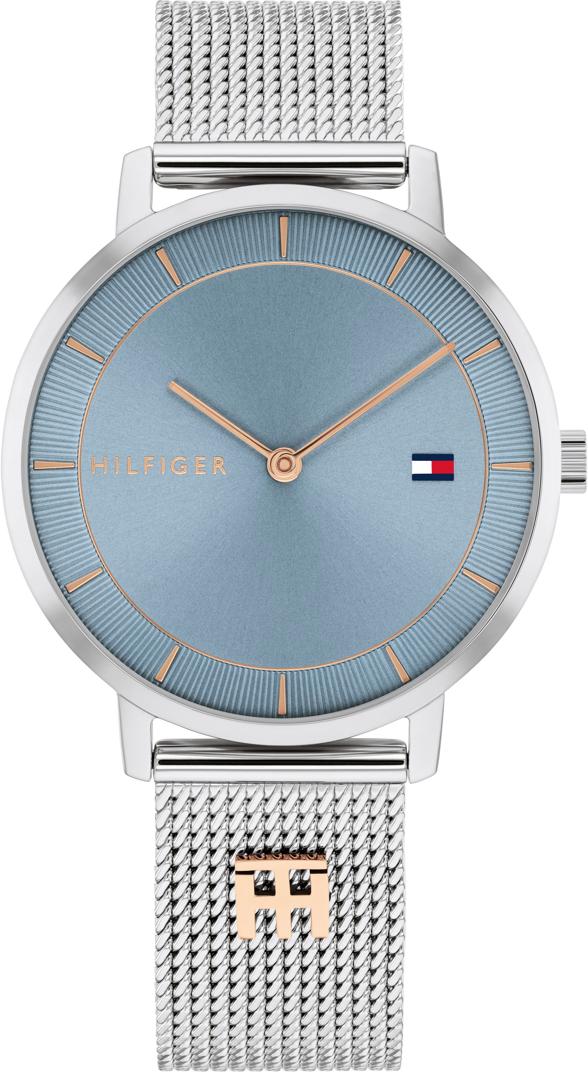 Tommy Hilfiger Quarzuhr TEA 1782738, Armbanduhr, Damenuhr, Edelstahlarmband günstig online kaufen