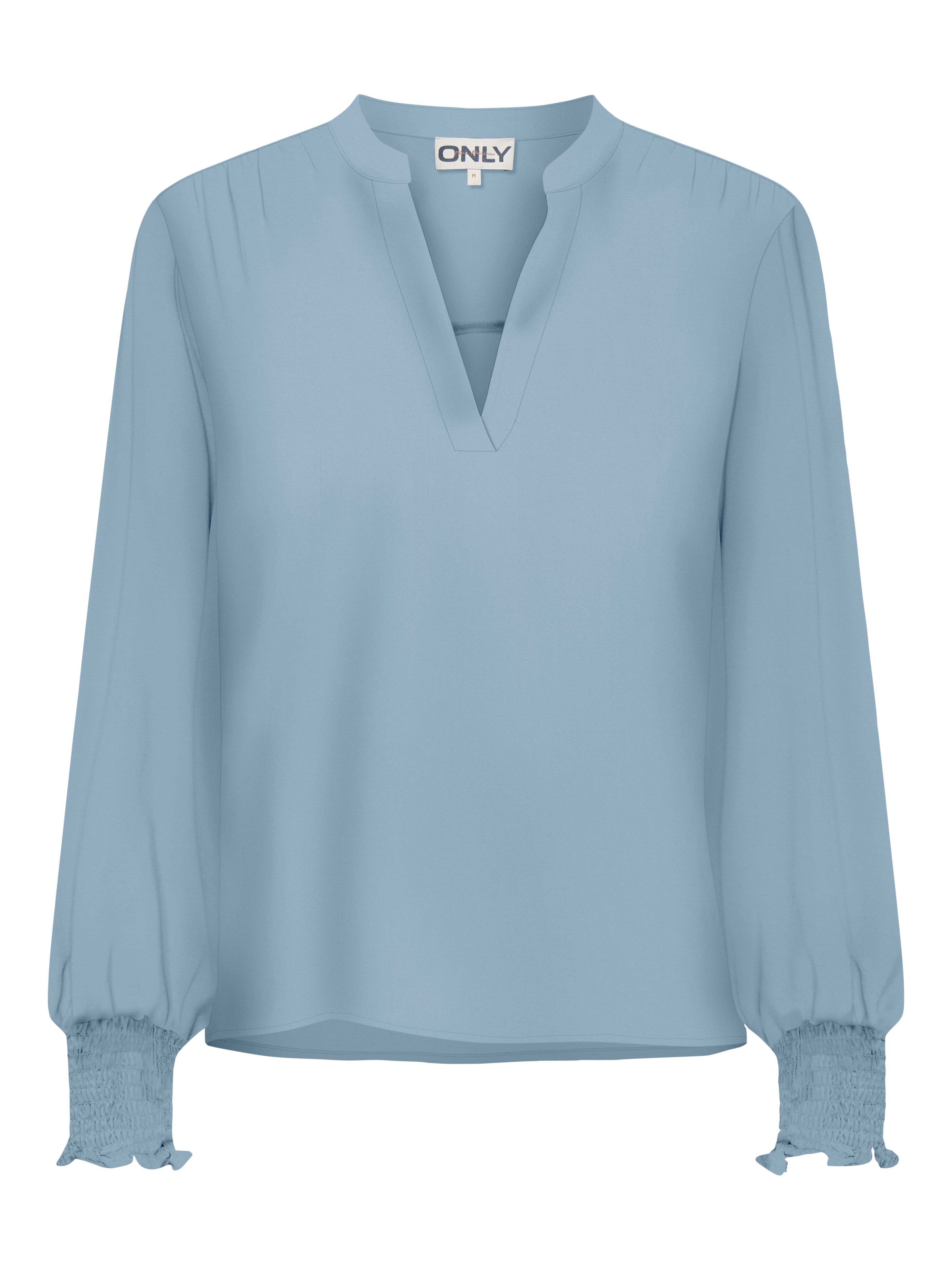 ONLY Blusenshirt ONLMETTE V-NECK LS SMOCK TOP NOOS WVN günstig online kaufen