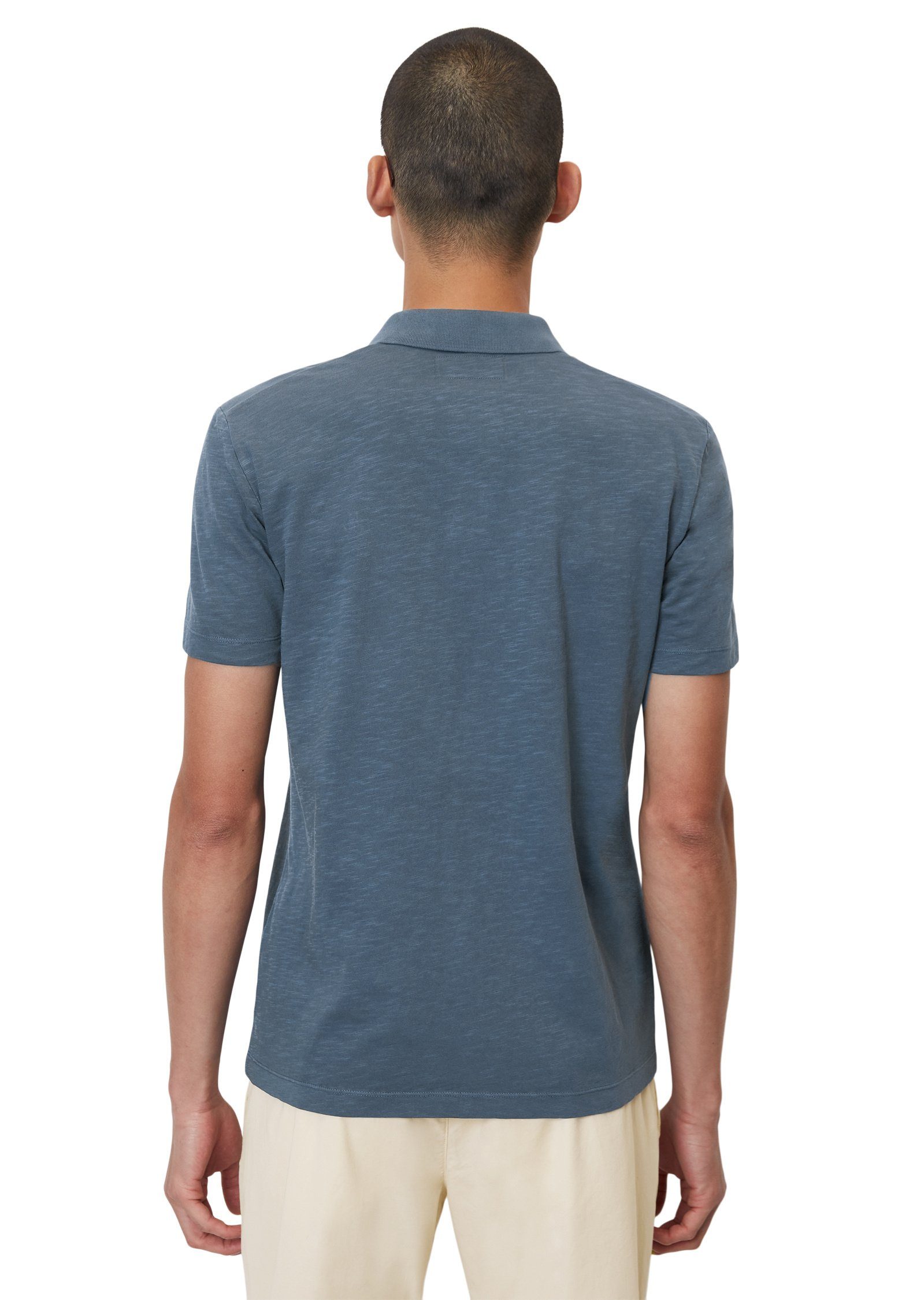 Marc blau in Poloshirt Slub-Jersey-Qualität O'Polo softer