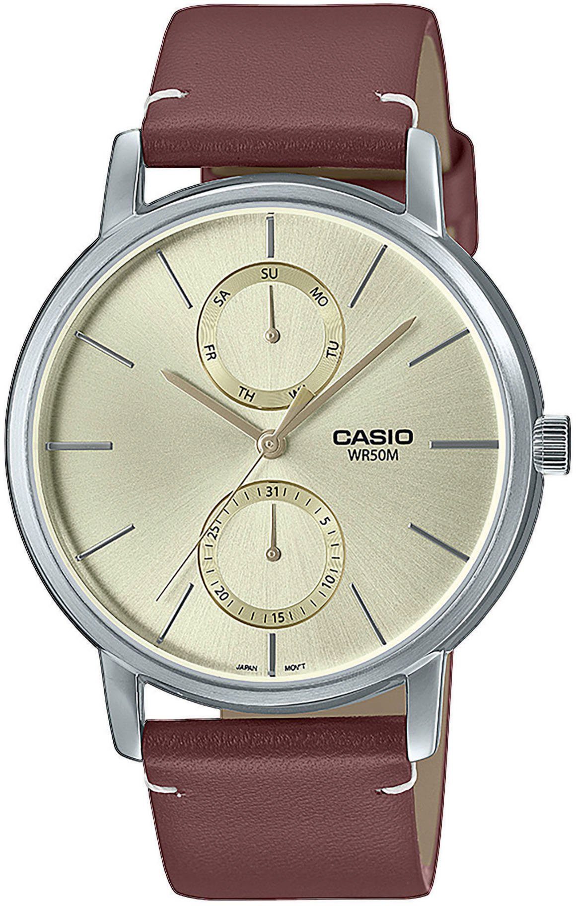 Casio Collection Quarzuhr MTP-B310L-9AVEF, Gehäuse aus Edelstahl, Gehäuse-Ø  ca. 41 mm