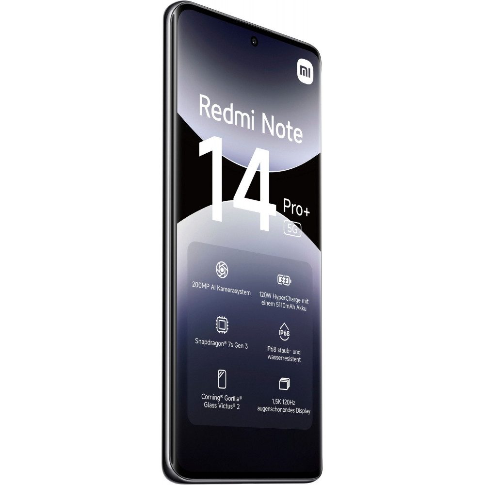 Xiaomi Redmi Note 14 Pro+ 5G 256 GB / 8 GB - Smartphone - midnight black Smartphone (6,7 Zoll) – Bild 3 von 5