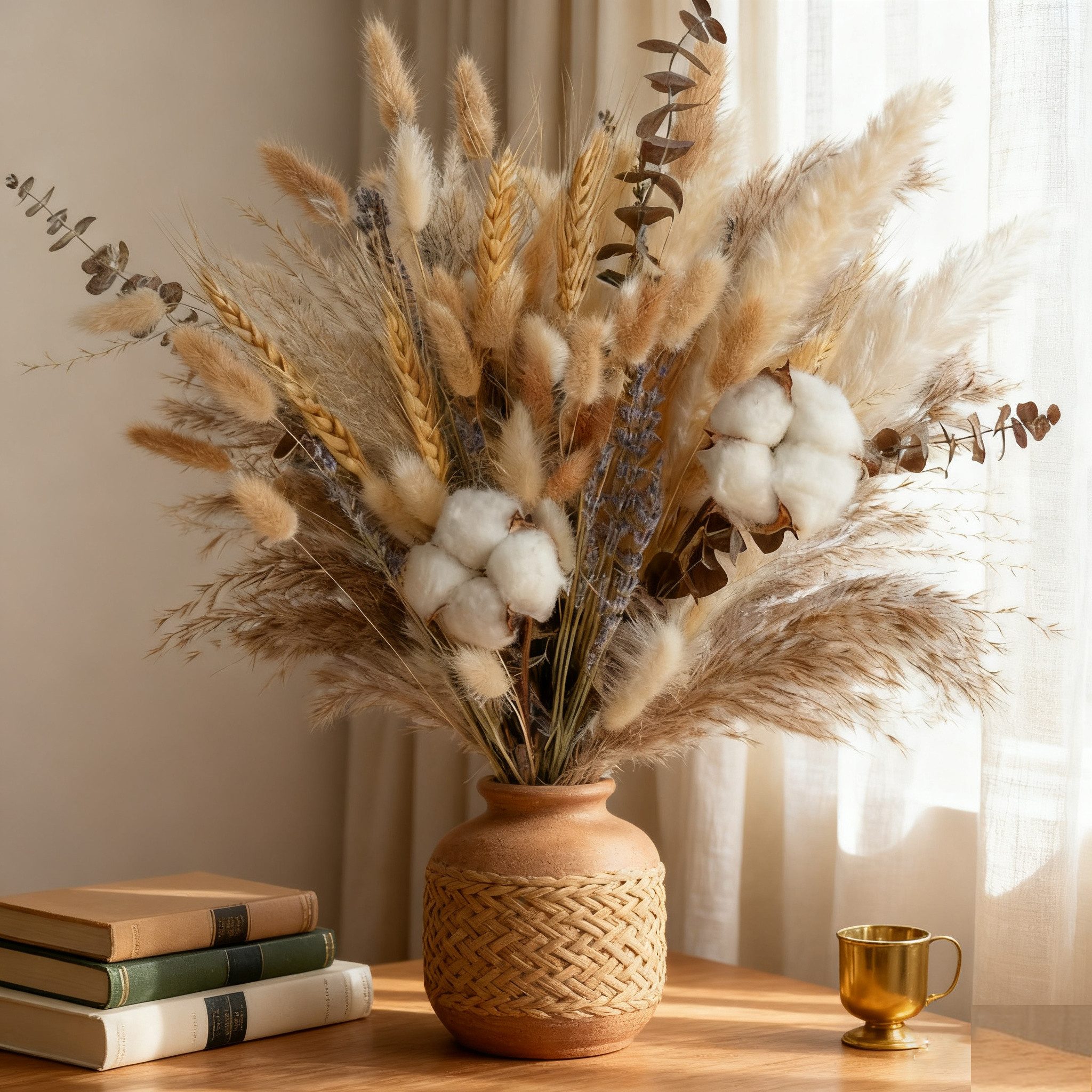 Trockenblume 78 Stück Pampasgras Getrocknet,Pampasgras Trockenblumen Deko B günstig online kaufen