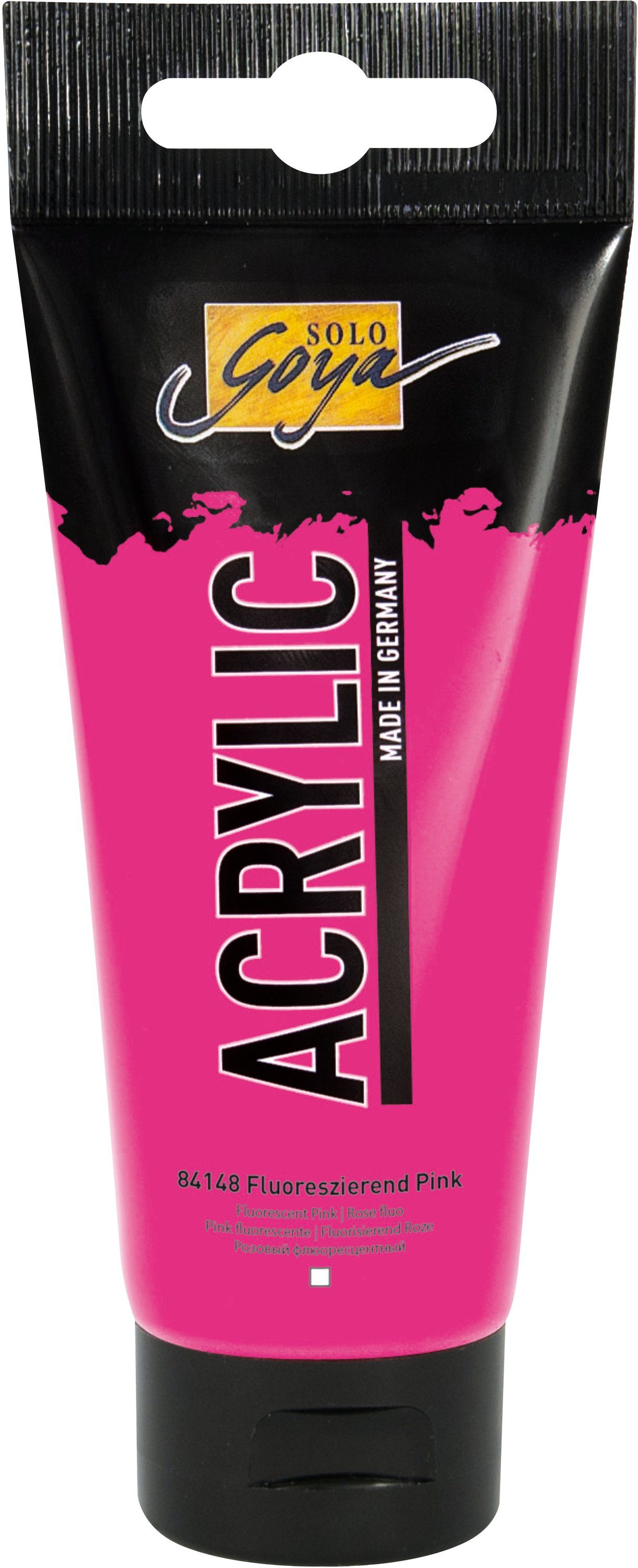 Kreul Acrylfarbe Solo Goya Acrylic, 100 ml Fluoreszierend-Pink