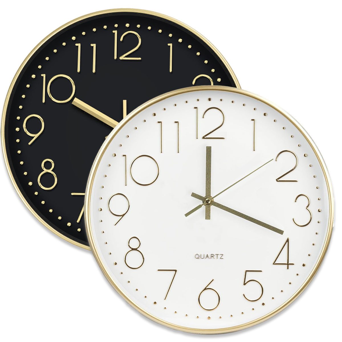 mixed24 Wanduhr 30cm moderne Wanduhr geräuscharm günstig online kaufen