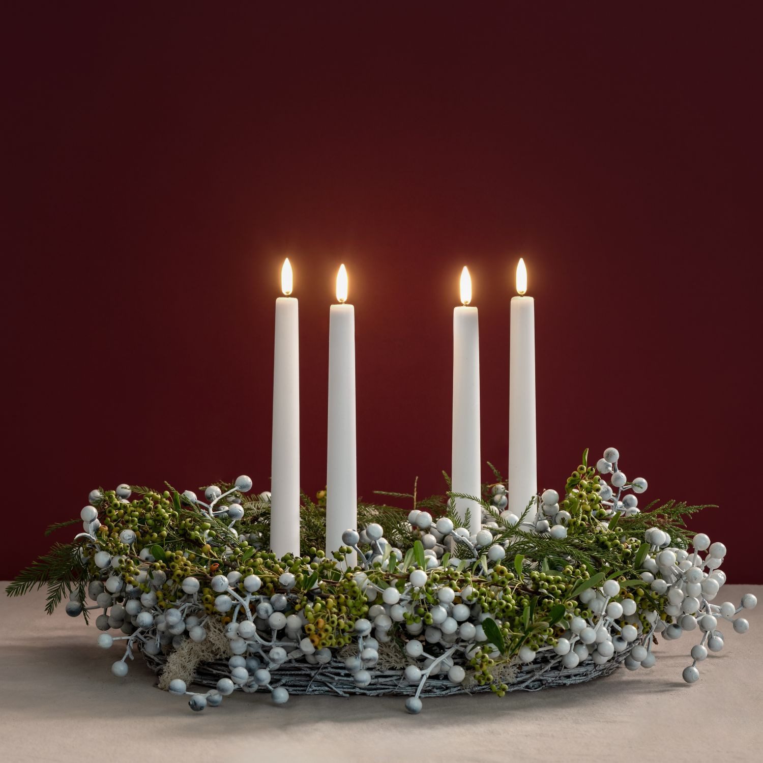 UYUNI Lighting LED-Kerze LED-Stabkerzen Weiß Geschenkset 4-teilig günstig online kaufen