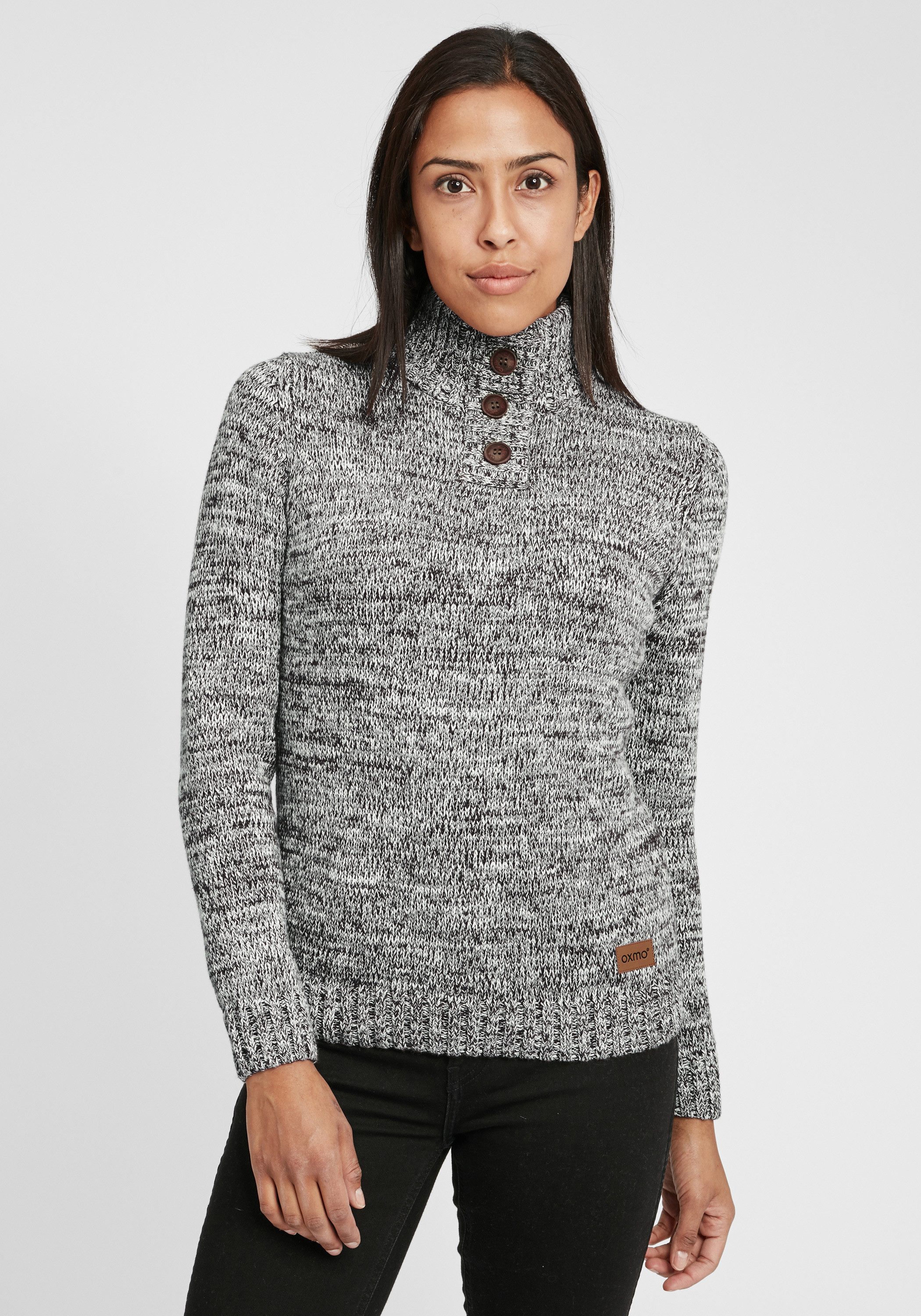 OXMO Strickpullover OXPhilicita Strickpulli mit hochabschließendem günstig online kaufen