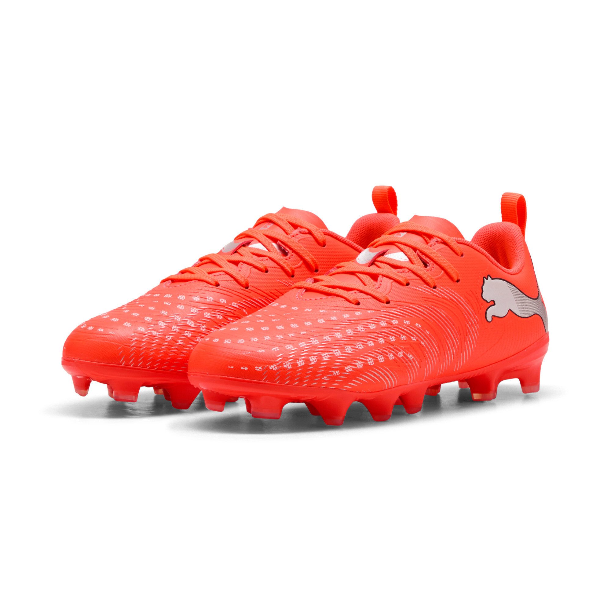 PUMA FUTURE 9 PLAY FG/AG JR Fußballschuh für Rasenplätze, mit Schnürung, innen aus Textil