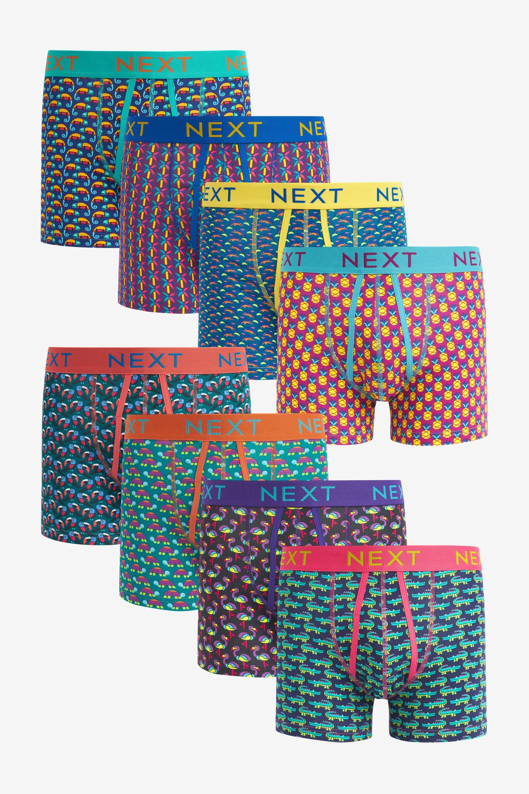 Next 8er-Pack Boxershorts, Geo Animal (8-St) A-Front Boxershorts