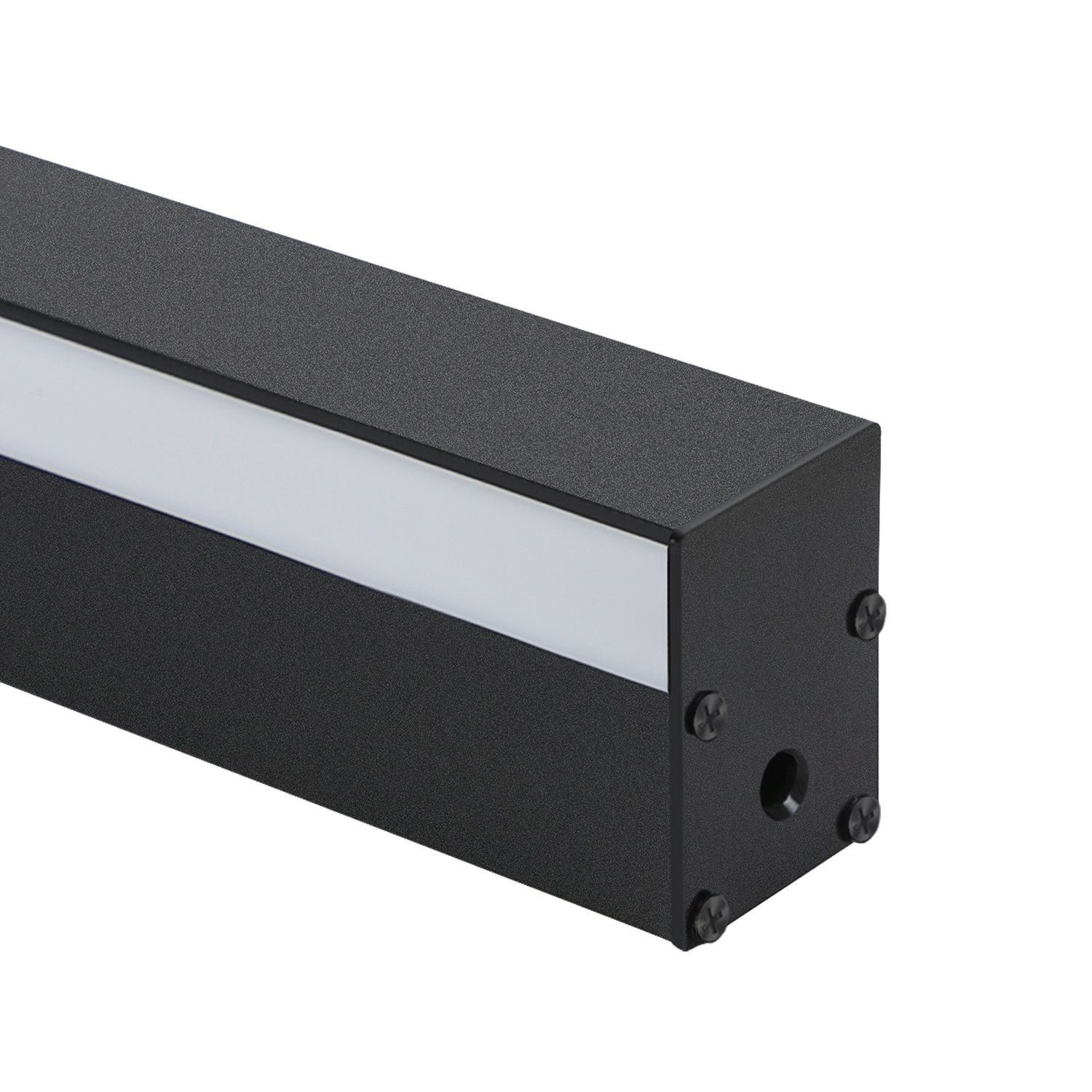 ZMH LED Wandleuchte Innen Schwarz 60/80/100CM Wandlampe 3000K Modern Flur S günstig online kaufen