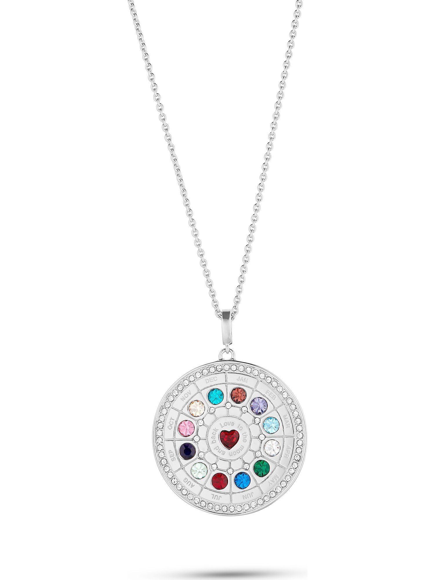 JETTE Silberkette JETTE Damen-Kette 925er Silber 85 Zirkonia, BIRTHSTONE