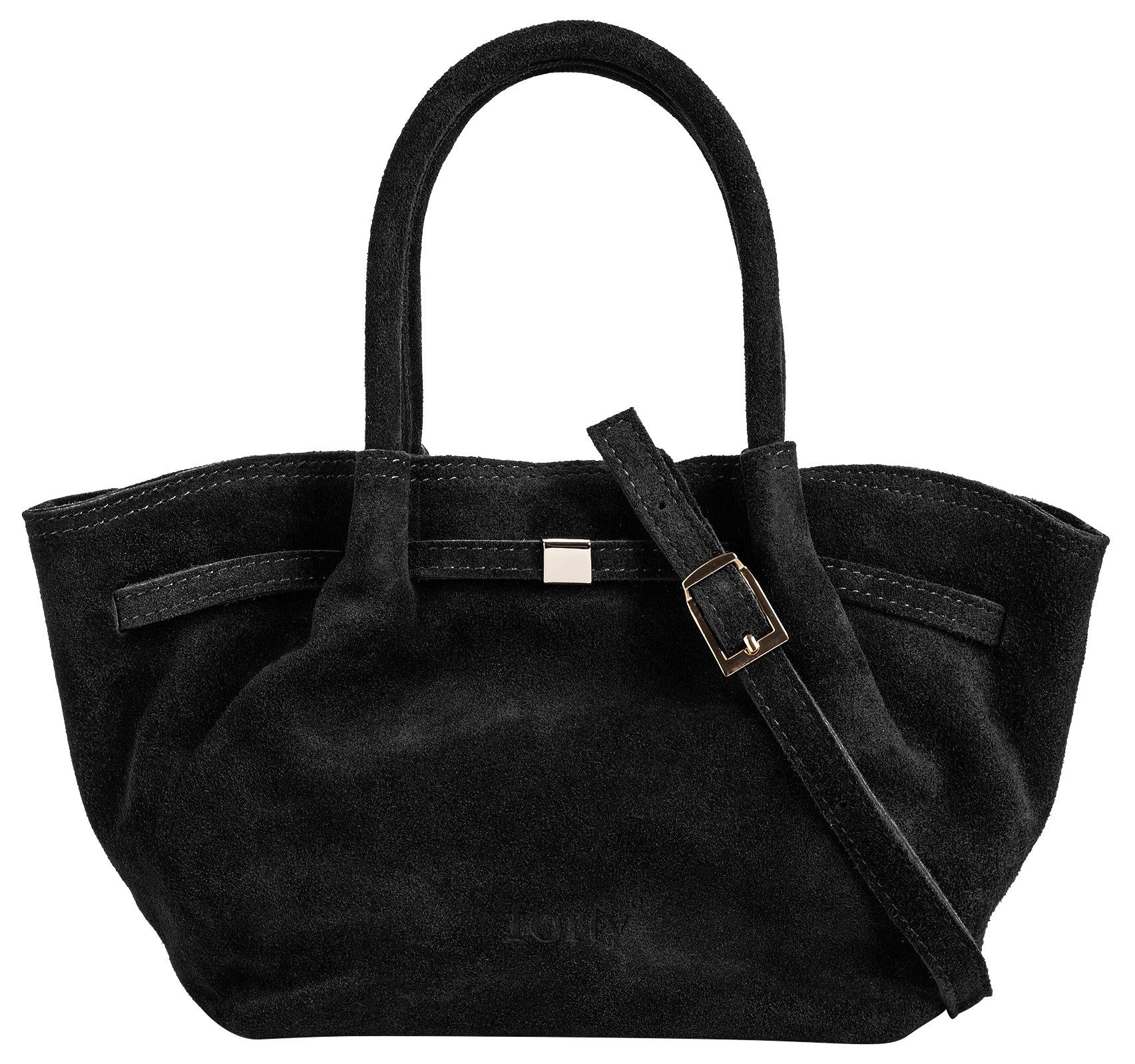 forty° Henkeltasche Marvezza - S, echt Leder, Made in Italy